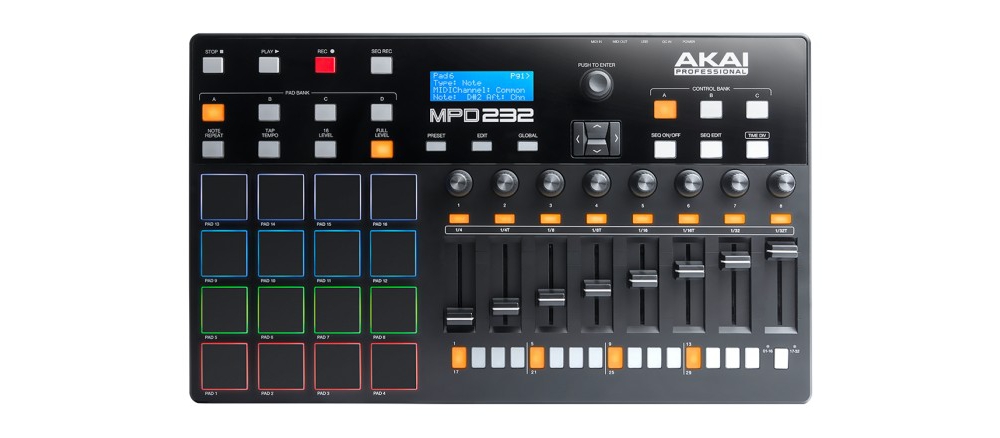 DJ-контроллеры Akai MPD232