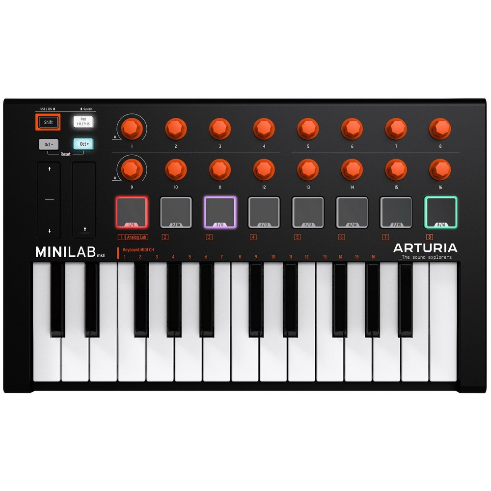 Midi-клавиатуры Arturia MiniLab MKII Orange Edition