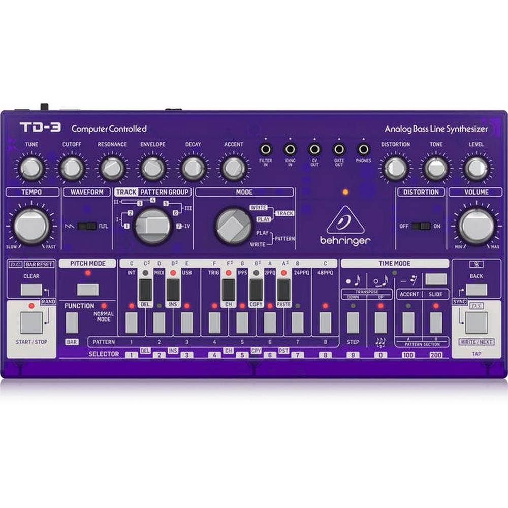 Синтезаторы и рабочие станции Behringer TD-3-GP (Purple)