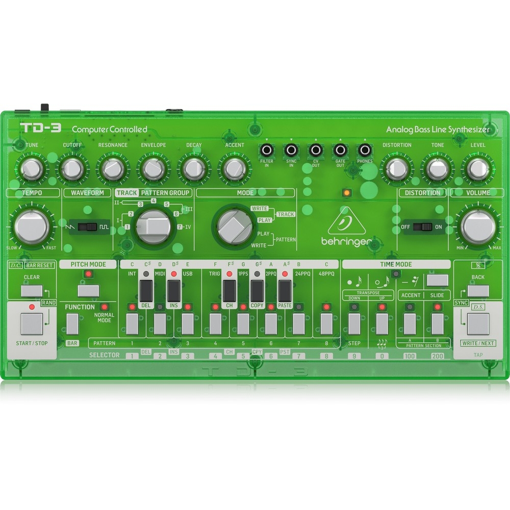 Синтезаторы и рабочие станции Behringer TD-3-LM (Green)