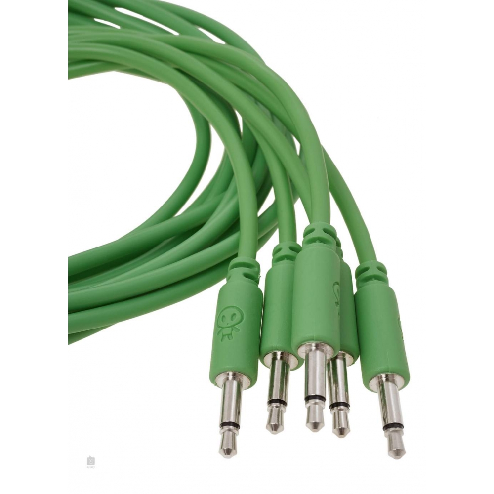 Коммутация Erica Synths Eurorack patch cables 20cm (5 pcs) Green