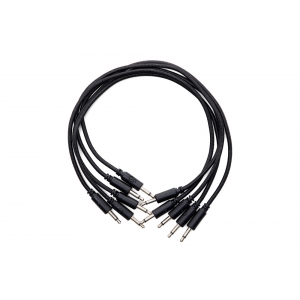 Erica Synths Braided Eurorack Patch Cables 60cm (5 pcs) black